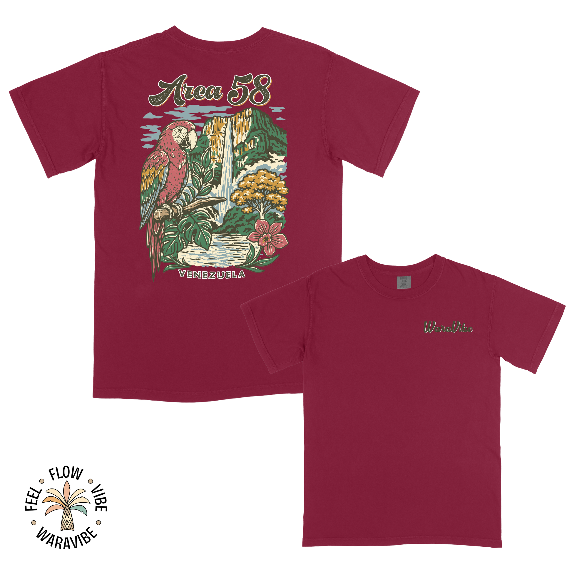 Area 58: Venezuela - Vintage Colorful Graphic T-Shirt