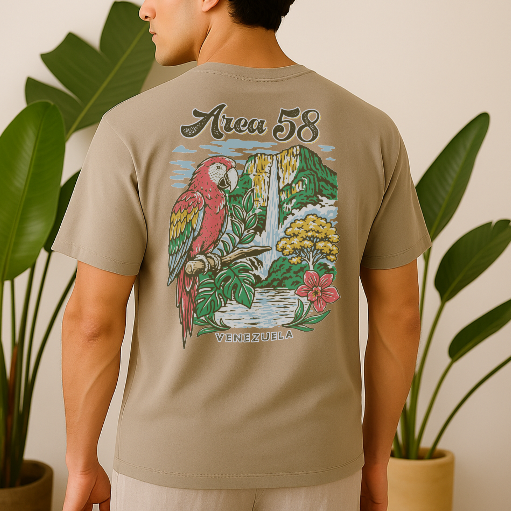 Area 58: Venezuela - Vintage Colorful Graphic T-Shirt