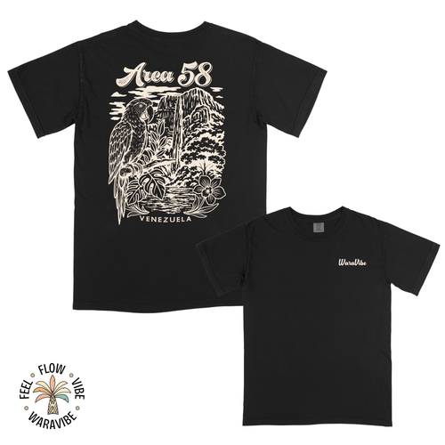 Area 58: Venezuela - Vintage Monochromatic Graphic T-Shirt