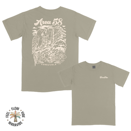 Area 58: Venezuela - Vintage Monochromatic Graphic T-Shirt