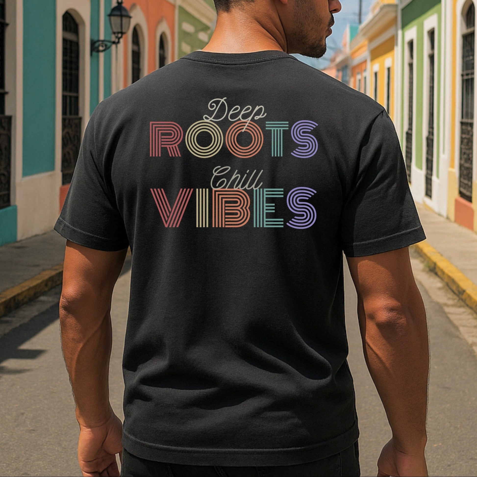 Deep Roots, Chill Vibes - Retro Style Classic T-Shirt