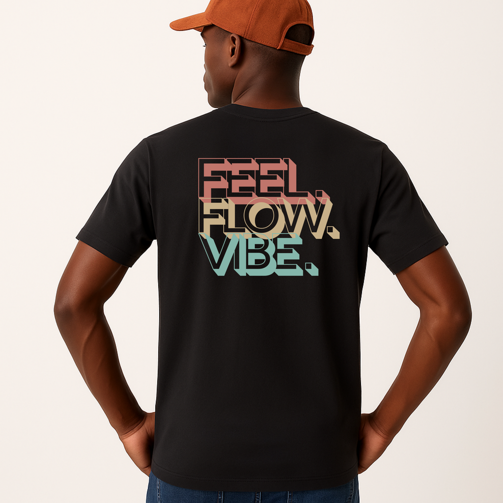 Feel. Flow. Vibe - Classic Graphic T-Shirt