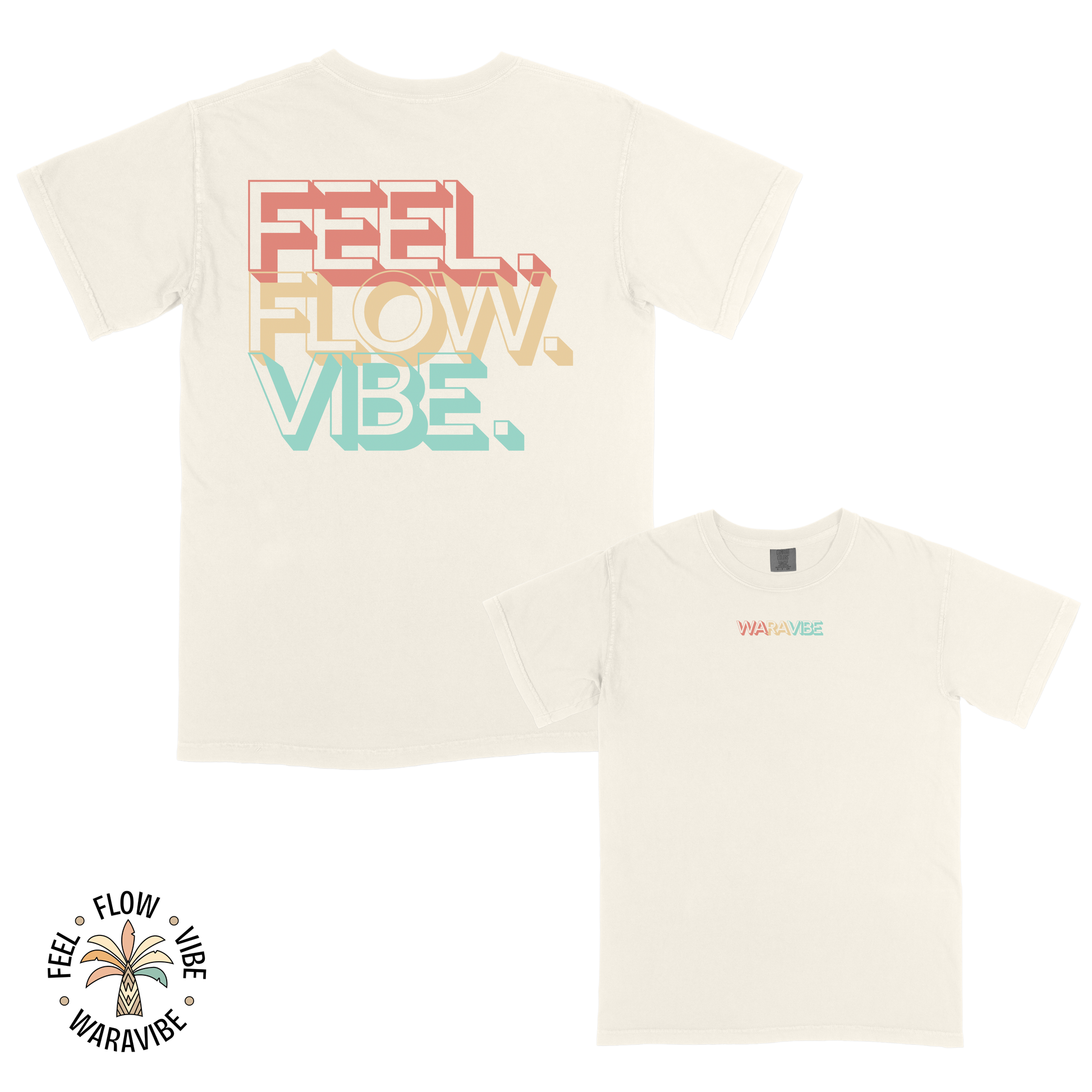 Feel. Flow. Vibe - Classic Graphic T-Shirt