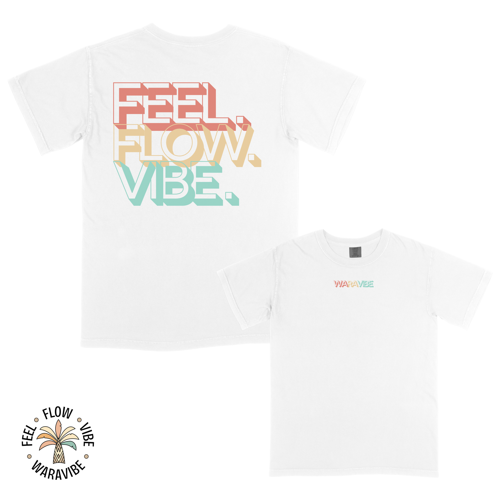 Feel. Flow. Vibe - Classic Graphic T-Shirt