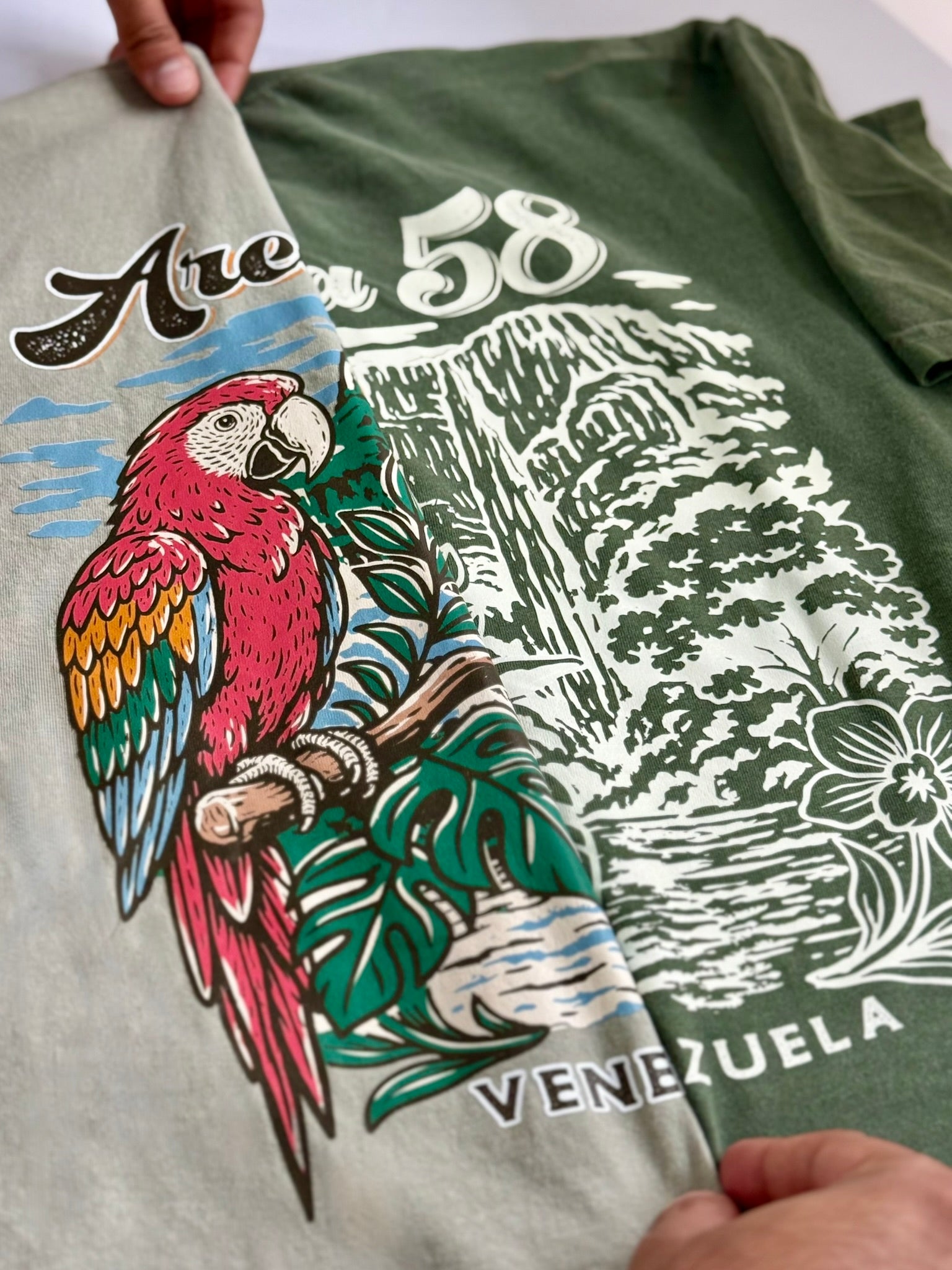 Area 58: Venezuela - Vintage Colorful Graphic T-Shirt