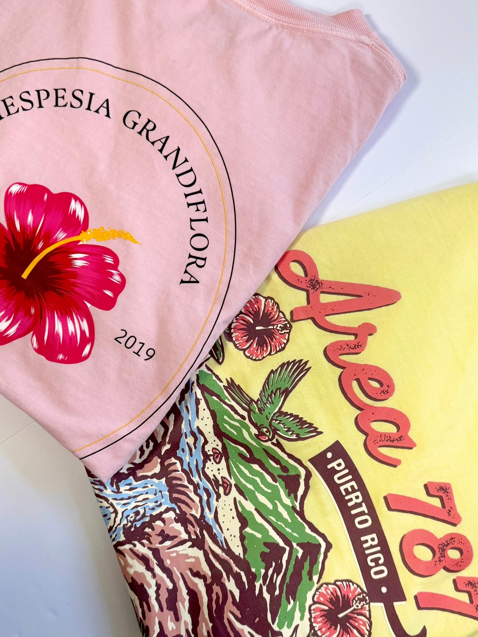 Area 787: Puerto Rico - Vintage Colorful Graphic T-Shirt